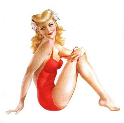 Varga  on Those Pin Up Girls     A Romp Through History     Thevintagedesignshop
